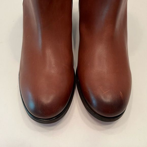 CLARKS Maypearl Fawn Leather Ankle Boots 8.5 *NEW* - Picture 6 of 12